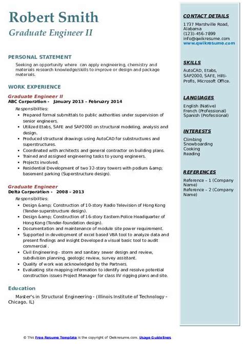 Engineering Recent Graduate .
